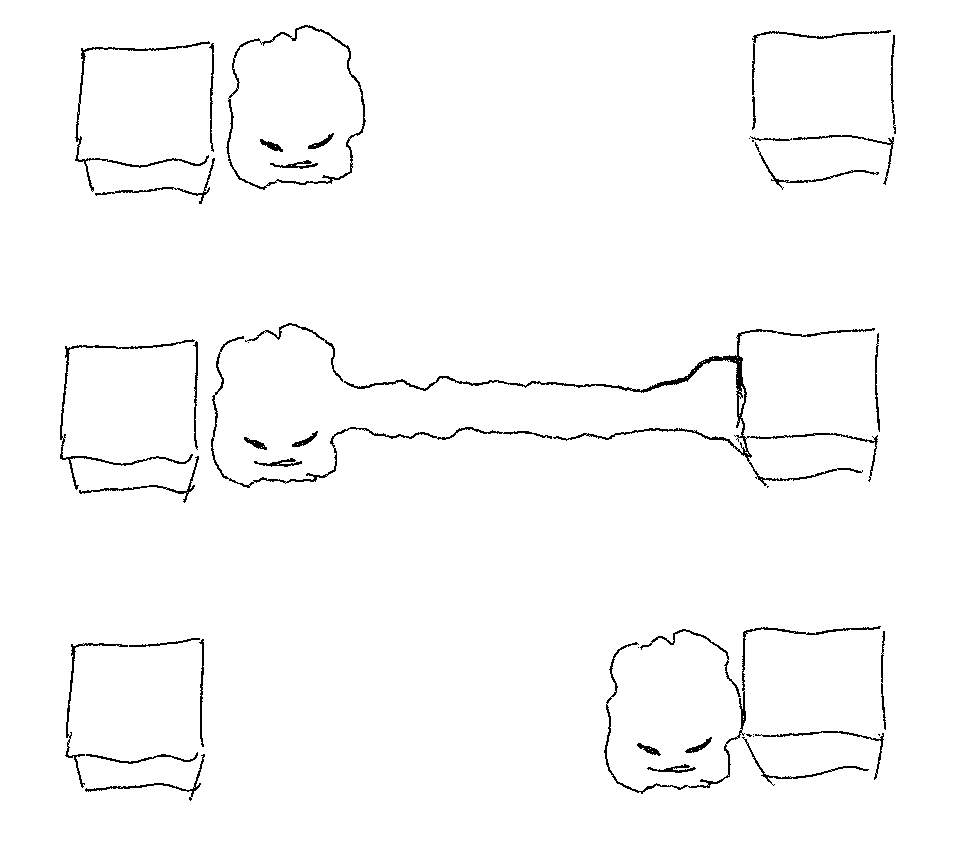 Rough sketch of grapple/pull movement idea