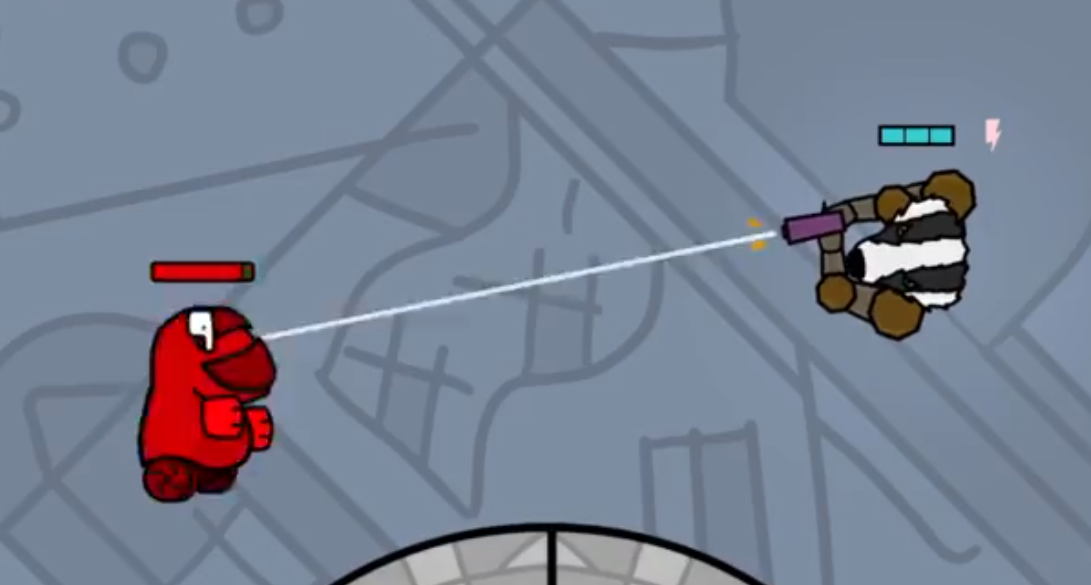 Image of player shooting pistol