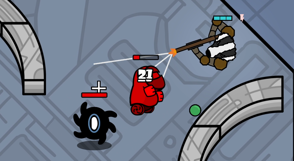 Image of player shooting shotgun